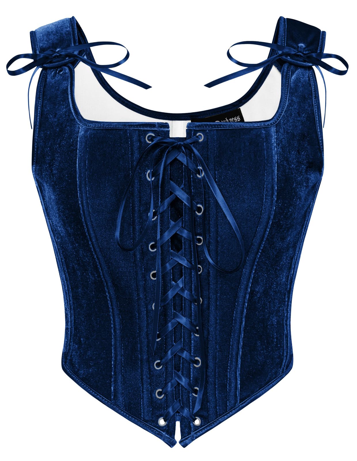 Photo 1 of ****SIMILAR ITEM**** Scarlet Darkness Overbust Corset Women Renaissance Lace Up Corset Tops Medieval Velvet Bustier Royal Blue Size 6