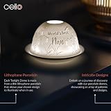 Cello Porcelain Tealight Dome Nan Gift 3D Projection LED Candle Warmer view 2