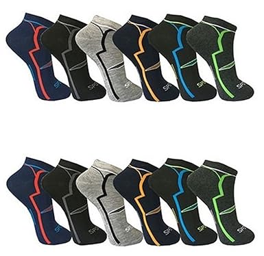 12 Paar Herren Sneaker Socken Füßlinge Kurzsocken Baumwolle 39-42 ; 43-46