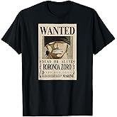 One Piece Anime Roronoa Zoro Wanted Poster T-Shirt