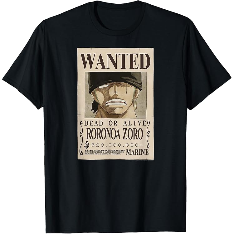 Amazon.com: One Piece - Wanted Poster Portgas D. Ace T-Shirt