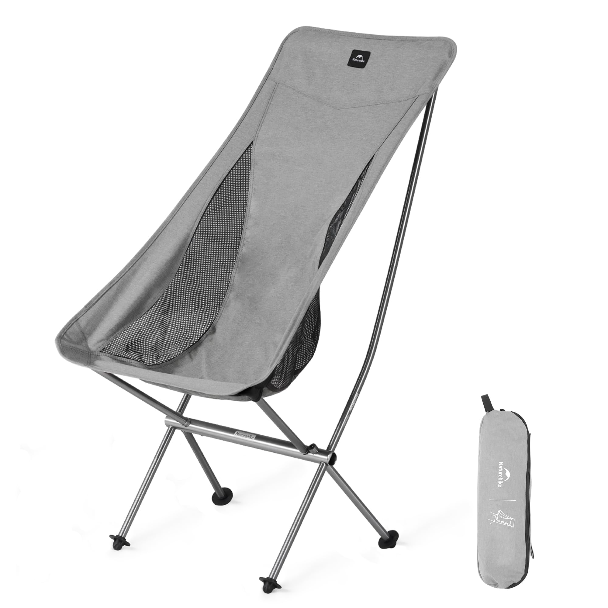 Naturehike Portable Camping Chair Ultralight Folding Chair, Quick Disassembly and Assembly for Fishing, Picnic, Outdoor, Hiking