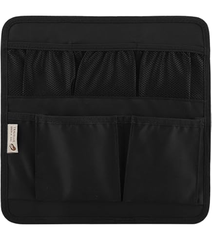 thumbnail interactive-video image 1 of Unbranded Black Nylon Backpack Liner Bag – Travel Organizer Insert For Women 1 of 4