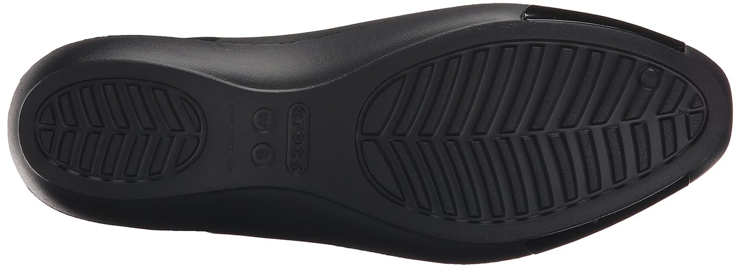 crocs women's sienna shiny flat w