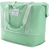 AMXNX Travel Duffel Bag Weekender Bags for Women Foldie Travel Bag Expandable Overnight Bag Water-resistant for Sports Gym