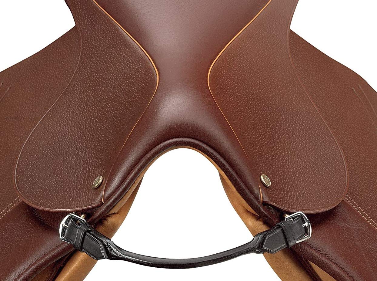 Fusions Rolled Leather Bucking Strap (safety saddle strap) (brown)