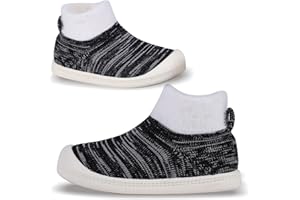SK SIX Baby-Sock Toddler-Shoes Walking-Sneakers - Boys Girls Kids Slip on Wide Warm Infant Slippers Safty House Breathable First Fashion Non-Slip Soft Newborn Barefoot