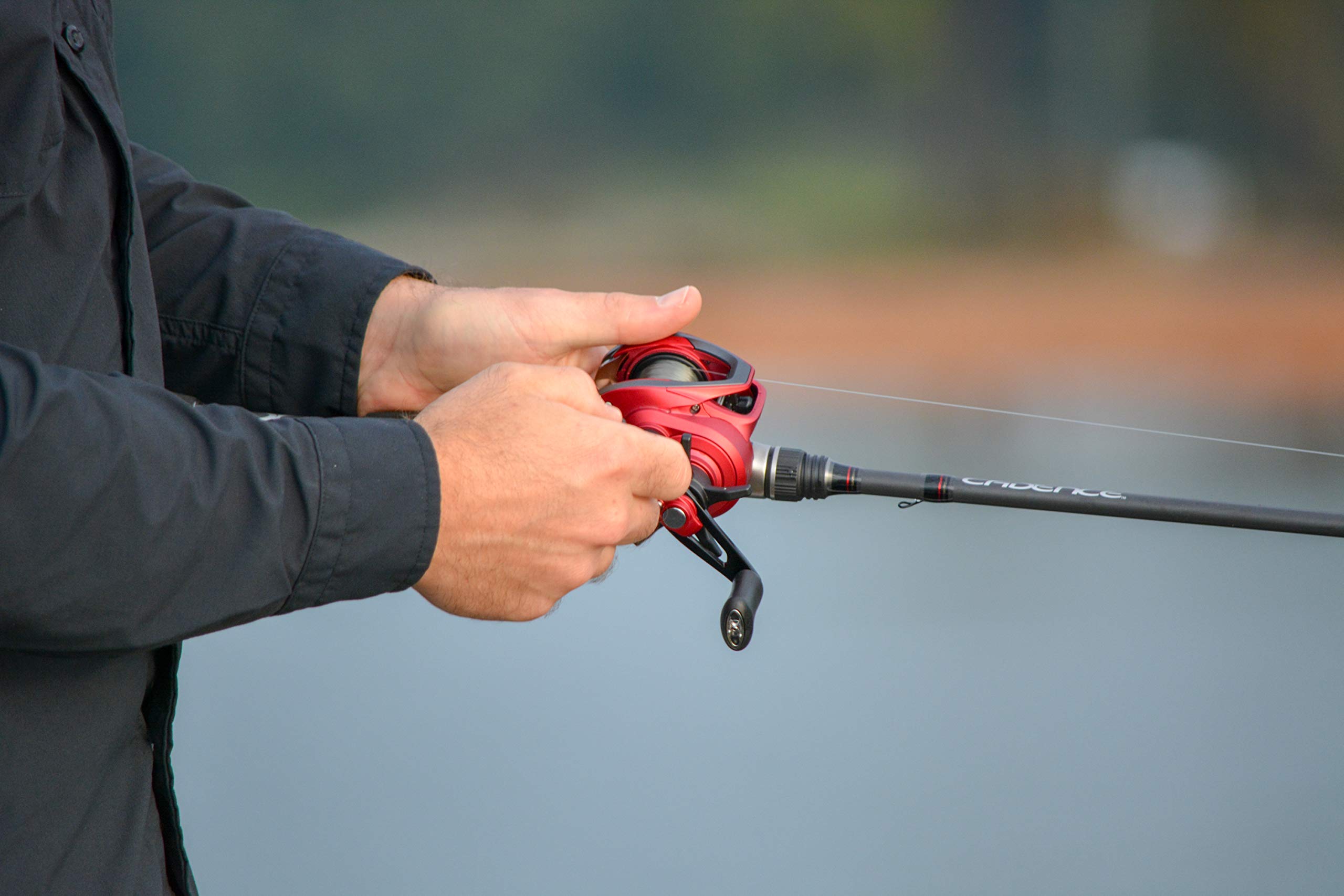 Cadence CB5 Baitcasting Reels Lightweight Graphite Frame Fishing Reels with 8 Corrosion Resistant Bearings Baitcaster Reels Carbon Fiber Drag Baitcast Reels with 6.6:1 Gear Ratio Casting Reels