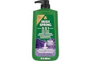 Irish Spring Original Clean Body Wash for Men 5-in-1, 887 mL Pump–Refreshing Shower Gel with Long-Lasting Freshness, Moisturi