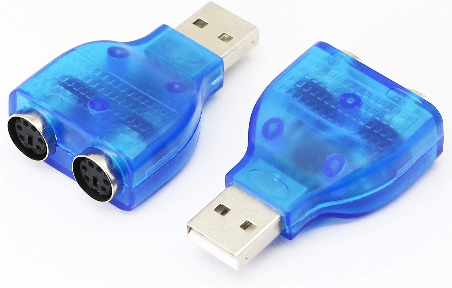 USB To Dual PS2 Adapter Cable – Connect Keyboard & Mouse To Laptop, Desktop – Wired, Universal