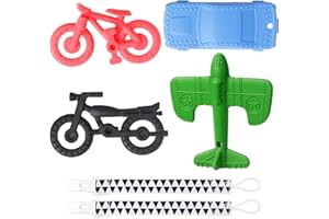 HAILI XMGQ Baby Teething Toys for 0-6 Months 6-12 Months, BPA Free Soft Silicone Baby Teether, Infant Chew Toys Bicycle Motorcycle Car Airplane Shape Baby Boy Toy