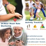 BIGCHINAMALL Kids Fitness Tracker Smartwatch Heart Rate Water Resistant Blue view 5