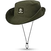Timberland Floppy Bucket Hat for Men, Packable Sun Hat with Adjustable Chin Cord, Lightweight and Breathable Sun Protection