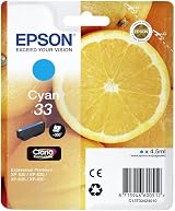 Epson 334 Cyan Standard Original Inkjet Cartridge C13T33424022 view 1