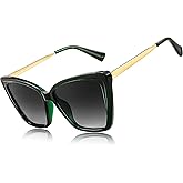 FEISEDY Trendy Polarized Women Sunglasses, Retro Womens Square Cat Eye Sun Glasses B4134