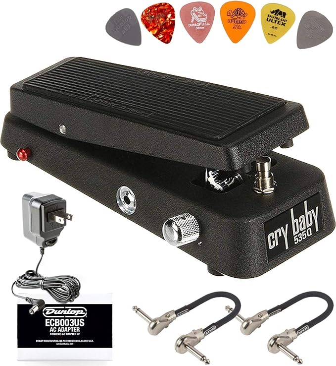 Dunlop 535Q Cry Baby MultiWah Pedal Bundle with 2 MXR
