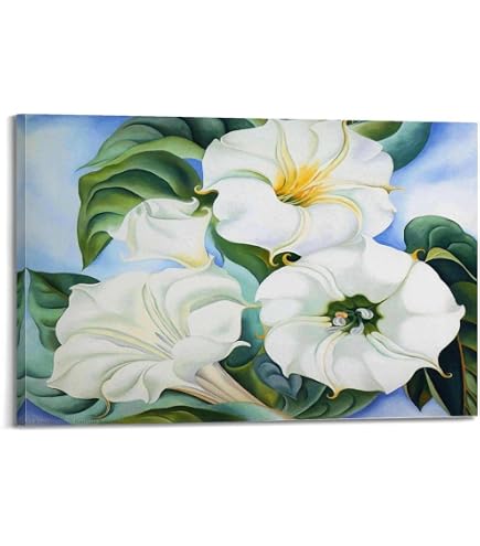 Amazon.com: Jimson Weed White Flower No. 1 by Georgia O'Keeffe