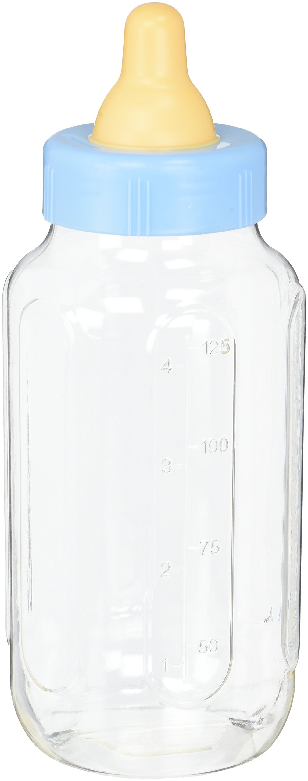 Blue Giant Plastic Baby Bottle Bank (27cm Tall) 1 Piece - Adorable Coin Saving Storage Solution for Kids and Nursery Decor