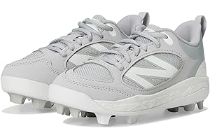 New Balance Fresh Foam 3000 V7 Rubber Molded Baseball Shoe, Raincloud/White, 7 US Unisex Big Kid
