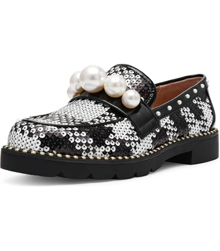 Amazon.com | Betsey Johnson Women's Lydiaa-R Loafer, Black, 6