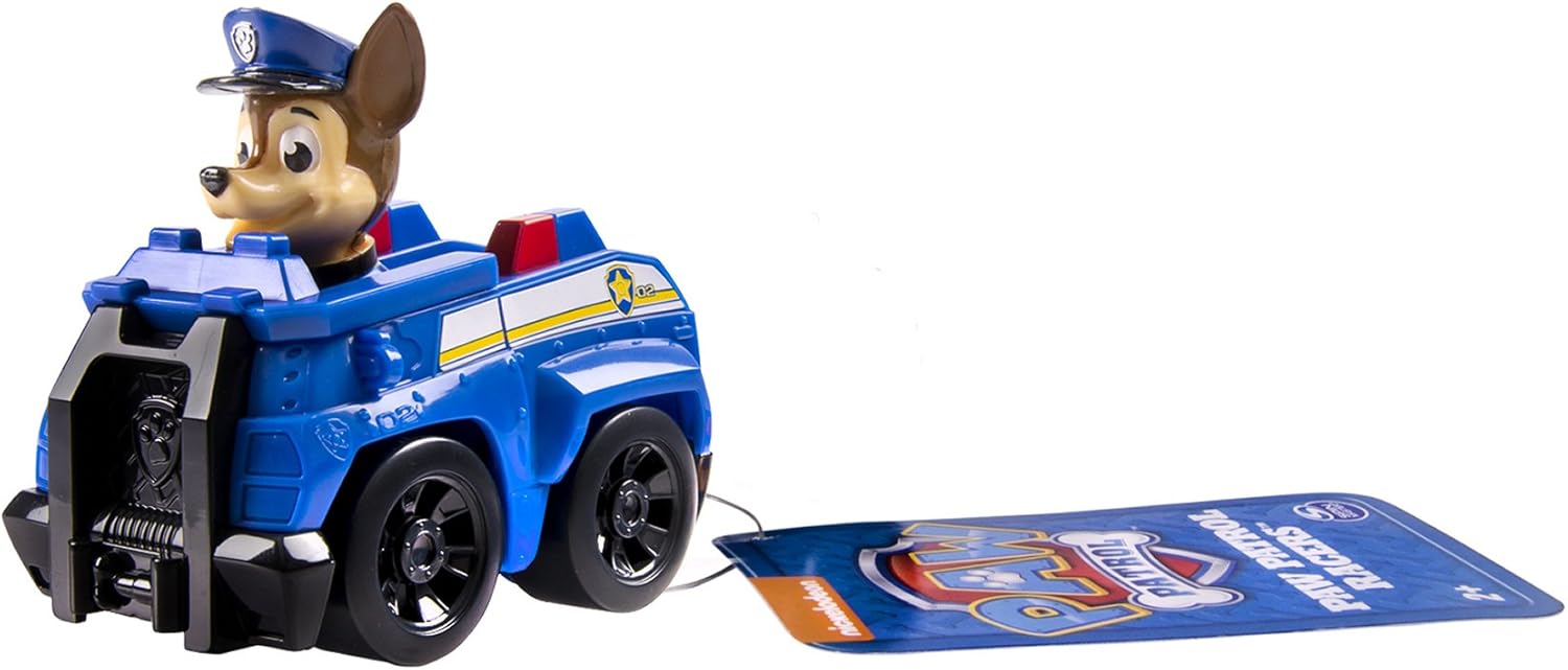 Paw Patrol Rescue Racers - Chase - Blue Squad Car w/ Working Wheels, Small - Image 4