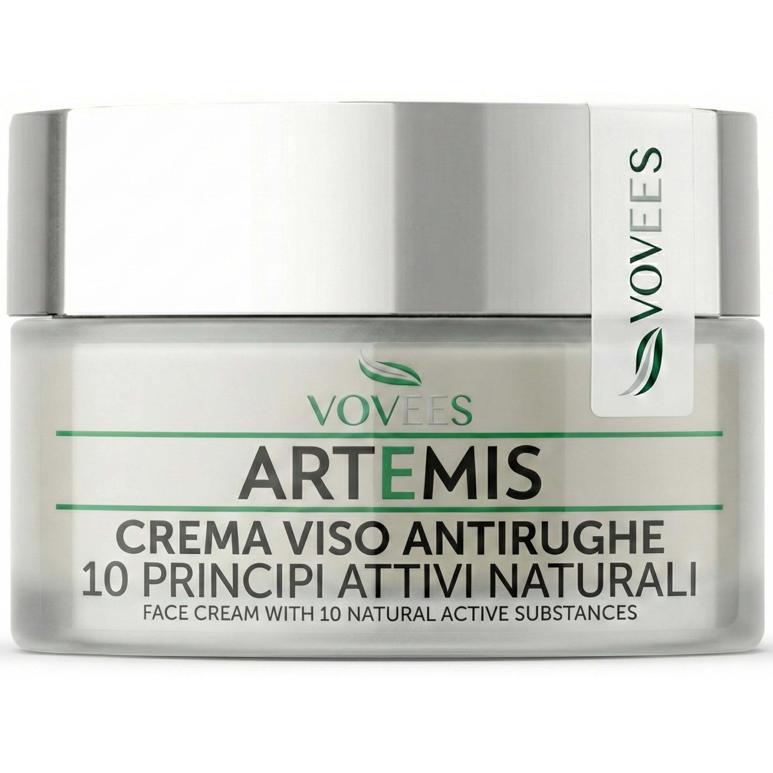 VOVEES Artemis Bio Anti-Wrinkle Cream – Hyaluronic Acid & 10 Natural Actives – Day & Night Moisturiser – Dermatologically Tested – Deep Hydration, 50ml