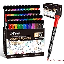 Dry Erase Markers Pens Professional Convenient Magnetic White Board Stationery Erasable Painting Whiteboard Marker Marking Tools Yellow - View #2
