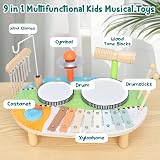 XIAPIA Kids Drum Kit Toy Percussion Set Wind Chimes Xylophone Toddler Gift view 4
