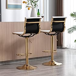 DM Furniture White Barstools Bar Height Set of 2
