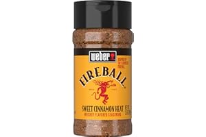 Weber Fireball Whiskey Flavored BBQ Seasoning, 3.5 oz