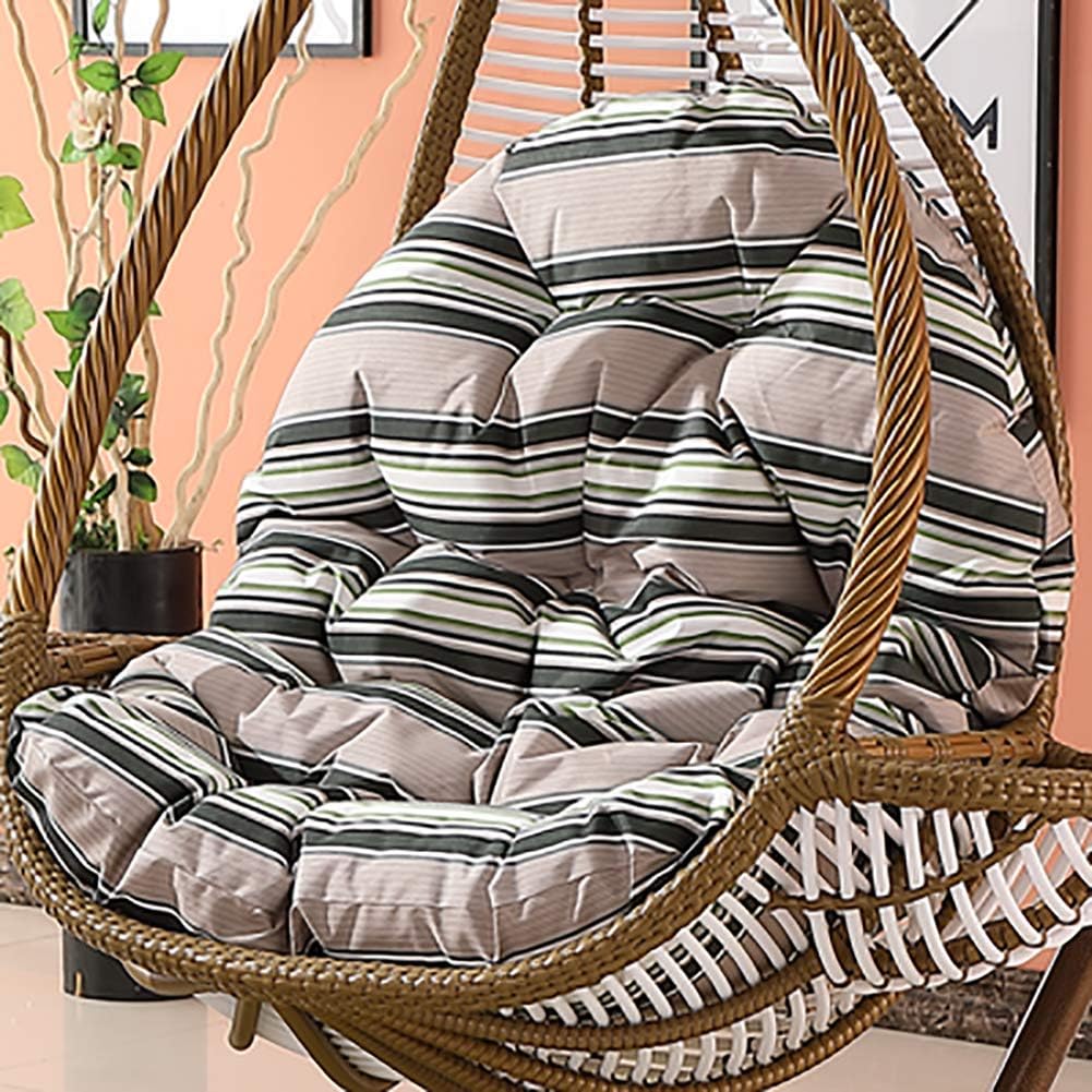 MSM Furniture Waterproof Hanging Cushion, Swing Chair Wicker Hammock Weave Egg Pad, Balcony Patio Garden-neither Stand Nor Chair Are Include-a 120x86cm(47x34inch)