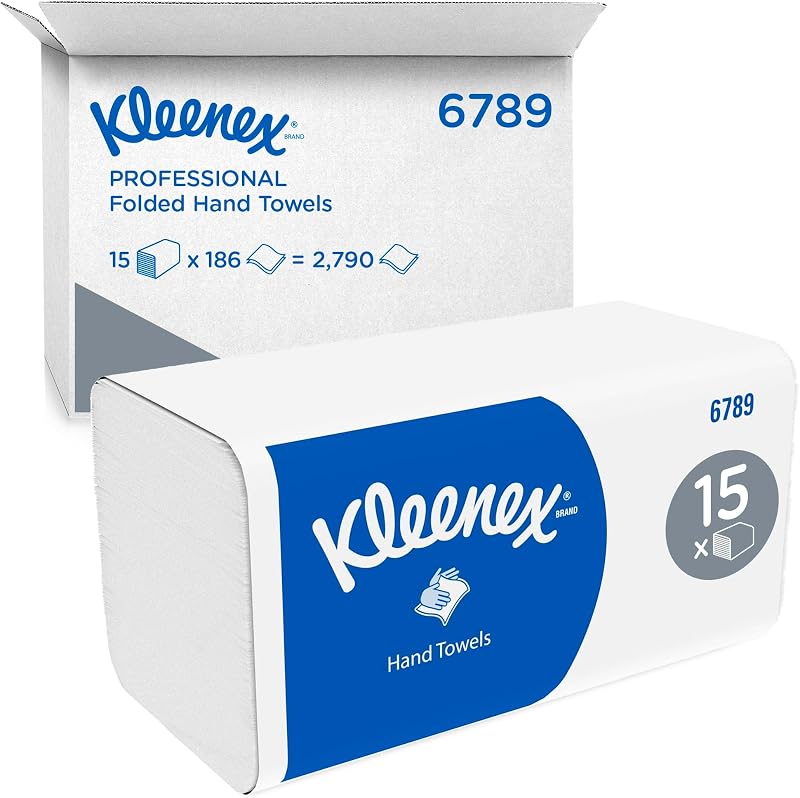 Kleenex V-Fold 2-Ply Hand Towels frequent 186 per pack 15 packs 6789