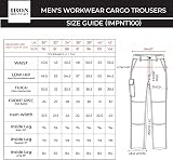 Iron Mountain Mens Workwear Cargo Trousers Knee Pad Pockets Heavy Duty Multi view 3