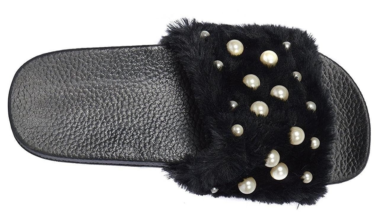 deeanne london women's fur slipper