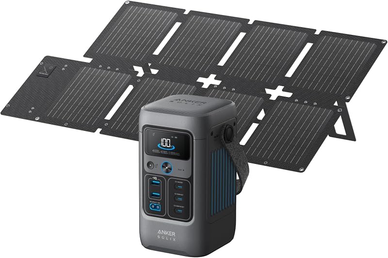 Anker SOLIX C200 DC Portable Power Station 60W Panel 192Wh LiFePO4 200W