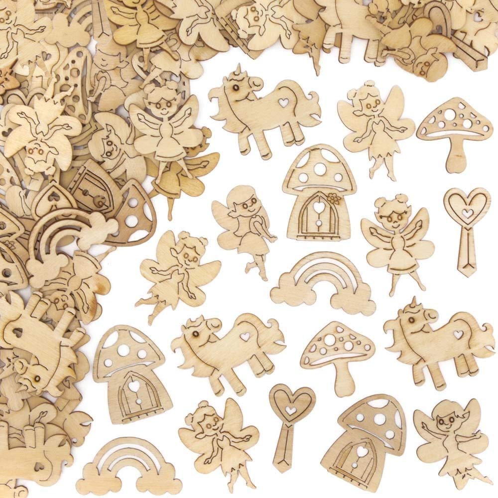 Baker Ross AX912 Fées En Bois - Paquet De 72, Artisanat En