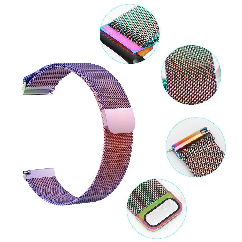 ChicGuide Fitbit Versa Armband, Milanese Fitbit Versa Ersatzarmband Edelstahl Fitbit Versa Armbänder (Bunt, Small)