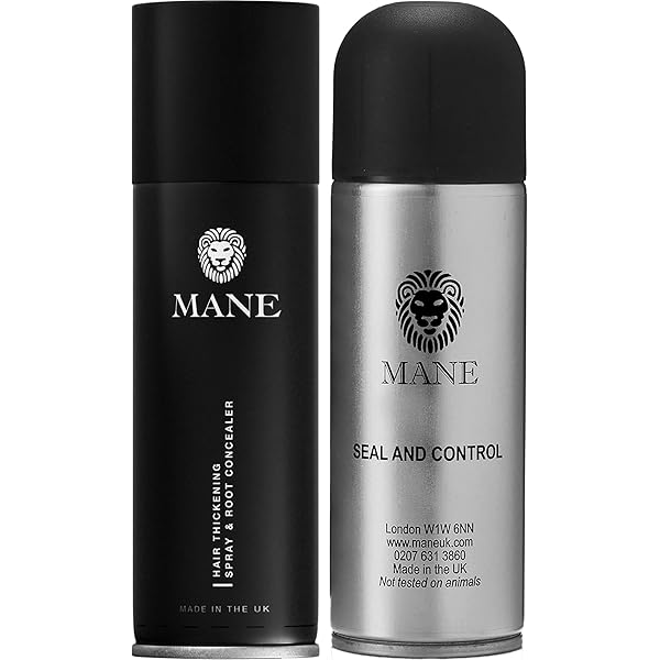 MANE Haarverdickungsspray Twin Pack – Sofort Volleres & Dickeres Haar In Silber