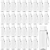 32 Pcs Water Bottle Bulk 17 oz Plastic Sports Water Bottles Reusable Water Bottles Large Leak Proof Portable Drink Bottles for Kids Adults for School Fitness Office Travel Camping Supplies(White)