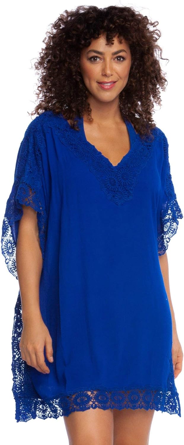 La Blanca Women's Short Sleeve Tunic Swim Cover-up at  Women’s Clothing store