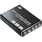4K HDMI to Component Converter with Scaling Function, HDMI to YPbPr Converter Support 4K/60Hz HDMI 2.0 Input, Support 480i/57