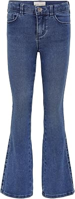 Konroyal Life Reg Flared Pim504 Noos, Jeans Bambine e Ragazze, Medium Blue Denim, 128