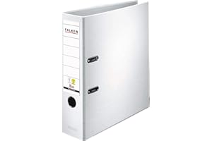 FALKEN Ordner PP-Color DIN A4 Rückenbreite: 80mm White 2 Bügel 9984030