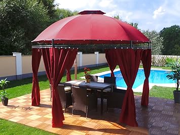 Round Gazebo Groten Luxury High Quality Waterproof Polyester 350