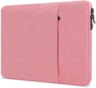 ProElife 13-Inch Laptop Sleeve Case for MacBook Air 13.6 in Pink Canvas