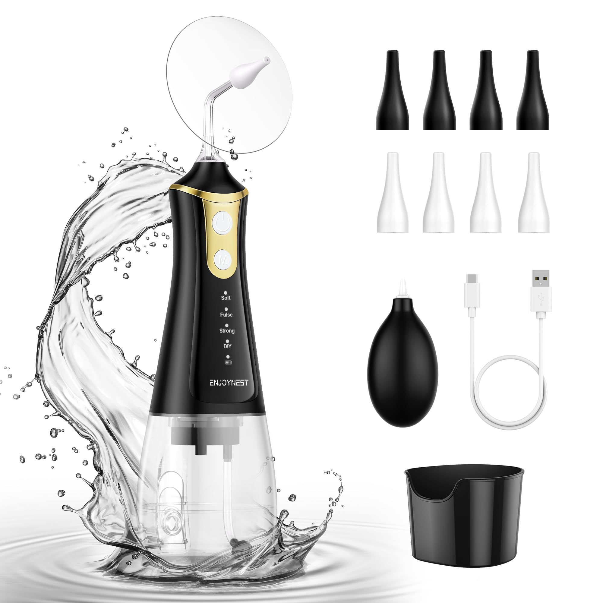 Photo 1 of ***DIRTY*** Electric Water Powered Earwax Removal Kit - 4 Pressure Modes - Safe Cleaning & Flushing Tool, Waterproof USB Rechargeable Ear Cleaner with Basin & 8 Replaceable Nozzles - IPX7