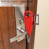 LJHOME Portable Door Lock 2 Pack Security Anti-Theft Inward Door Locks view 4