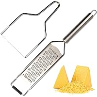 Oligi Cheese Grater & Wire Cheese Slicer Set, Sharp Blades Medium Shred Cheese Grater with Protect Cover for Kitchen…