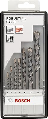 Bosch CYL-3 7-Piece Concrete Drill Bit Set Ø4-12mm for Impact Drills view 2