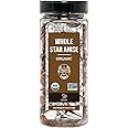 Soeos Organic Whole Star Anise 4 oz (114g), Whole Anise, Whole Chinese Star Anise Pods, Anise Seed Whole, Organic Star Anise 